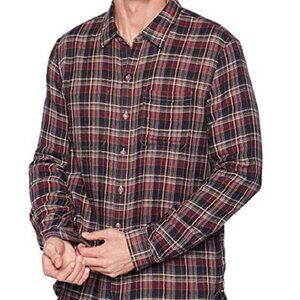 John Varvatos Men's Cotton Plaid Reversible Button Up Shirt  Size Medium    NWT